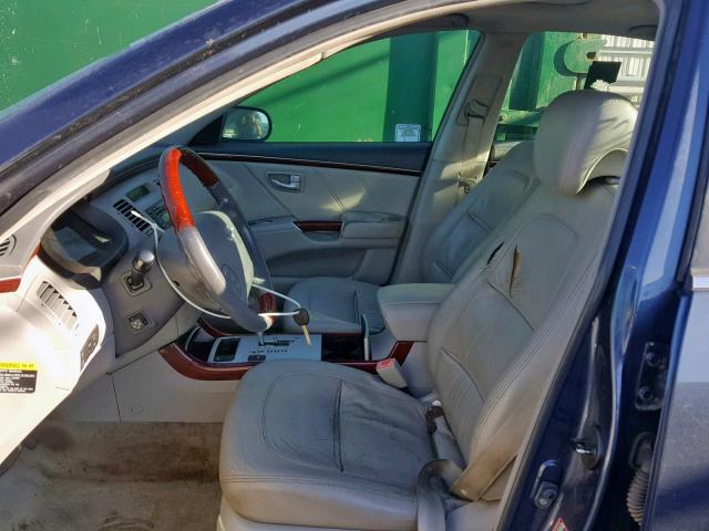 KMHFC46FX6A038564 - 2006 HYUNDAI AZERA SE BLUE photo 5