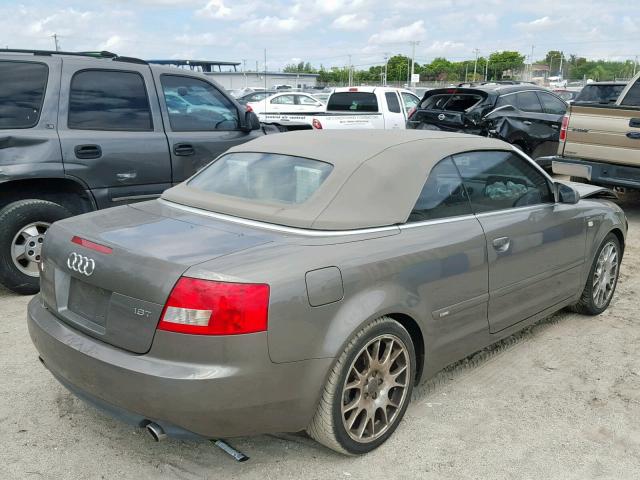 WAUBC48H15K017027 - 2005 AUDI A4 S-LINE TAN photo 4