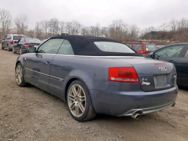 WAUDF48H09K009619 - 2009 AUDI A4 2.0T CA GRAY photo 3