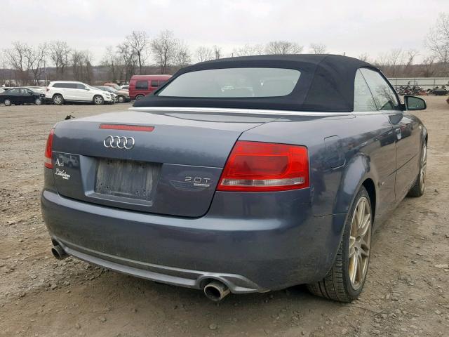 WAUDF48H09K009619 - 2009 AUDI A4 2.0T CA GRAY photo 4