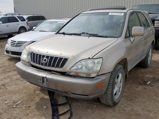 JTJHF10U530298847 - 2003 LEXUS RX 300 GOLD photo 2