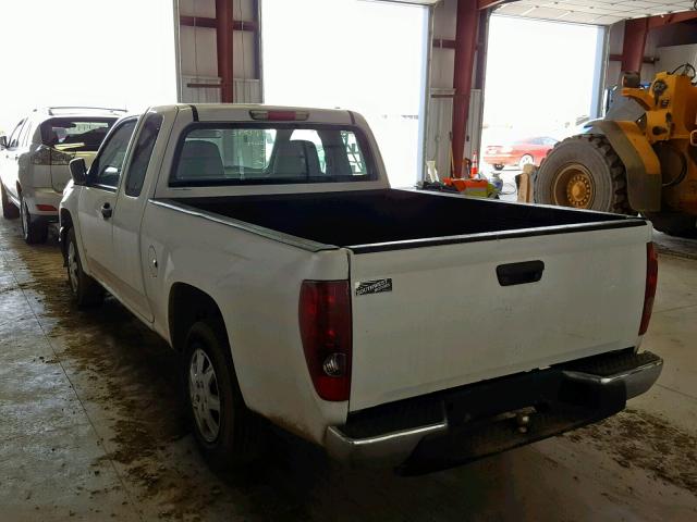 1GCCS198868239909 - 2006 CHEVROLET COLORADO WHITE photo 3