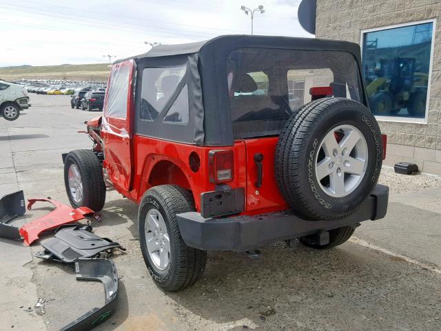 1C4AJWAG9JL870040 - 2018 JEEP WRANGLER S RED photo 3