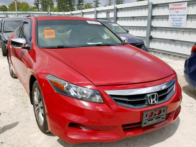 1HGCS1B89CA004242 - 2012 HONDA ACCORD EXL RED photo 1