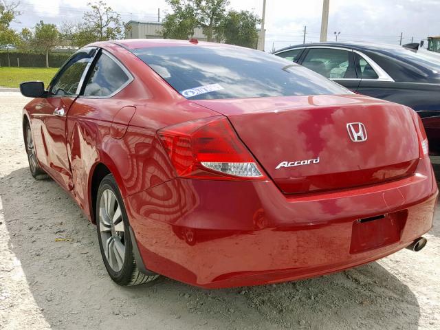 1HGCS1B89CA004242 - 2012 HONDA ACCORD EXL RED photo 3