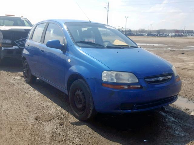 KL1TD62675B461964 - 2005 CHEVROLET AVEO BASE Mavi foto 1