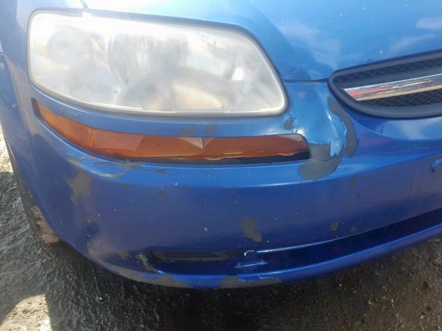 KL1TD62675B461964 - 2005 CHEVROLET AVEO BASE Mavi foto 10