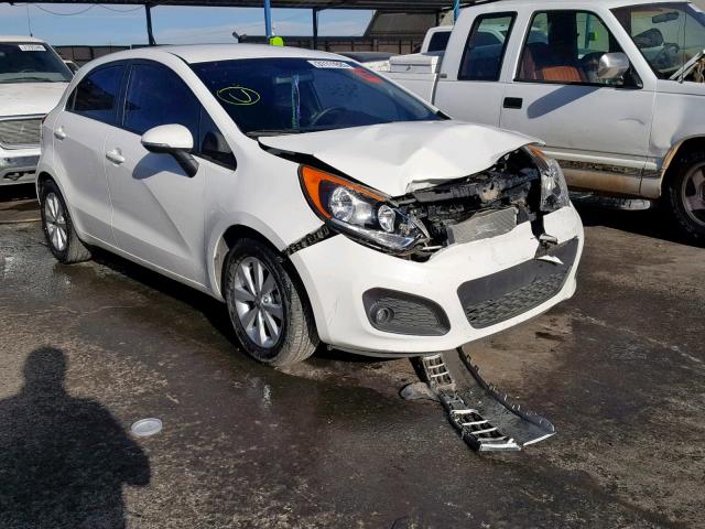 KNADN5A33D6212285 - 2013 KIA RIO EX WHITE photo 1