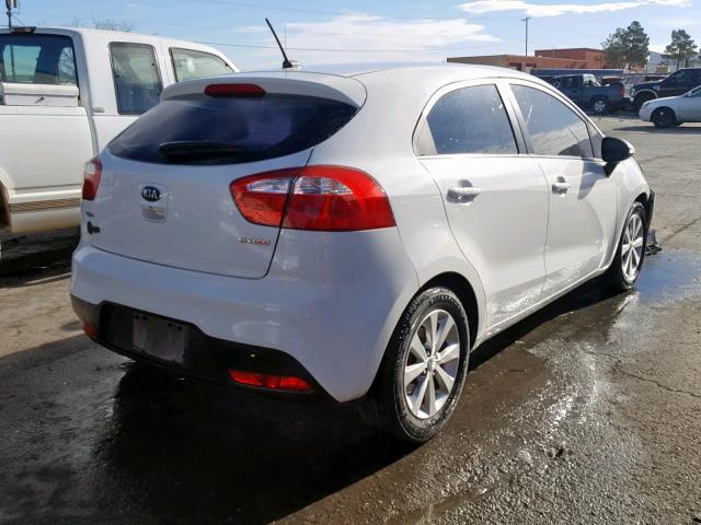 KNADN5A33D6212285 - 2013 KIA RIO EX WHITE photo 4