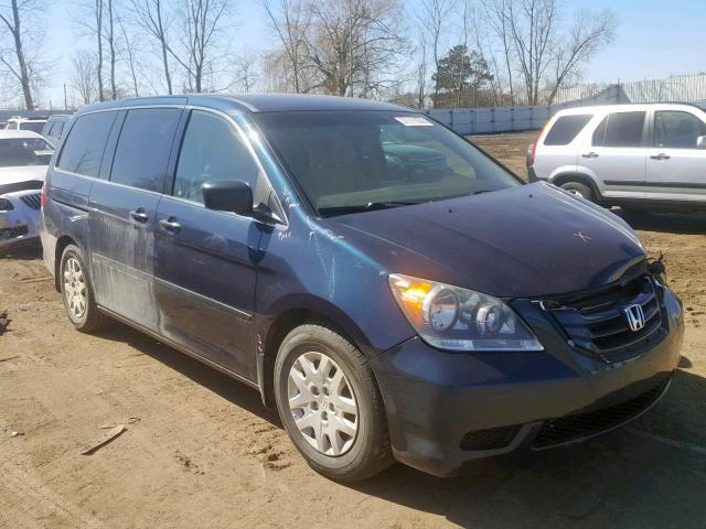 5FNRL3H28AB100257 - 2010 HONDA ODYSSEY LX BLACK photo 1