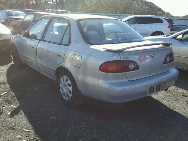 2T1BR12EX2C548609 - 2002 TOYOTA COROLLA CE SILVER photo 3