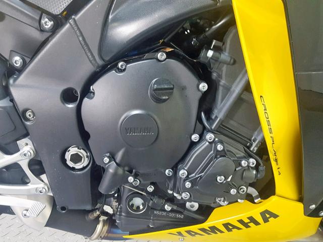 JYARN23E09A001180 - 2009 YAMAHA YZFR1 YELLOW photo 11