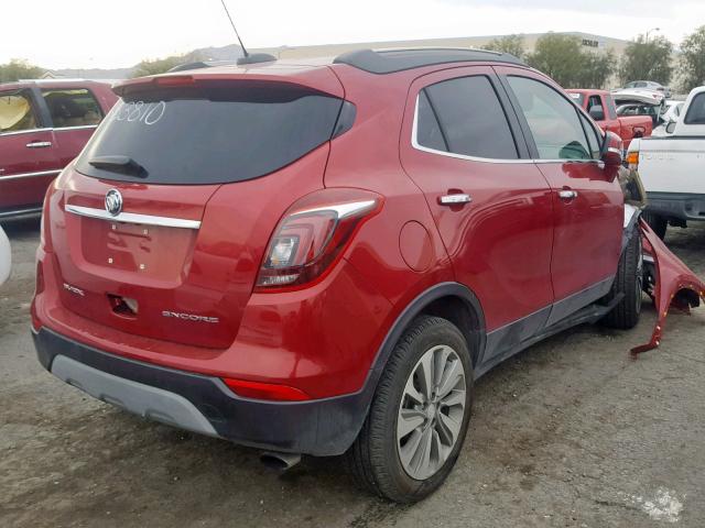 KL4CJASB8JB683810 - 2018 BUICK ENCORE PRE MAROON photo 4