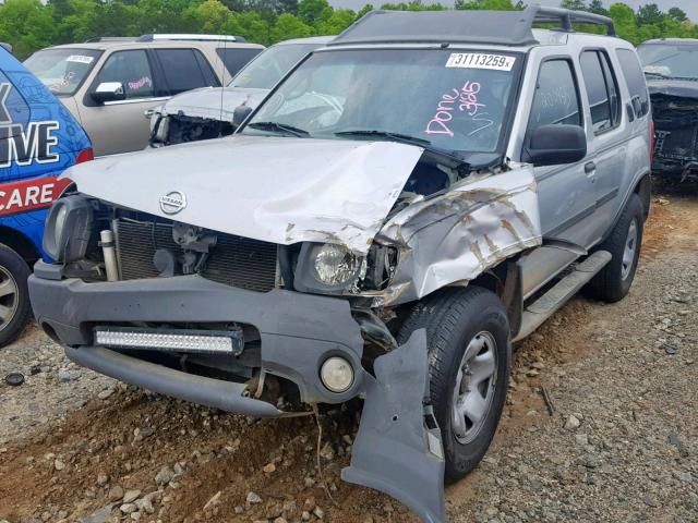 5N1ED28T63C682952 - 2003 NISSAN XTERRA XE SILVER photo 2