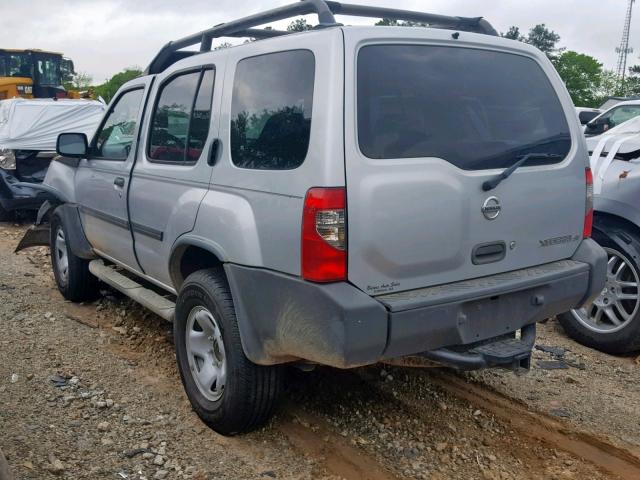 5N1ED28T63C682952 - 2003 NISSAN XTERRA XE SILVER photo 3