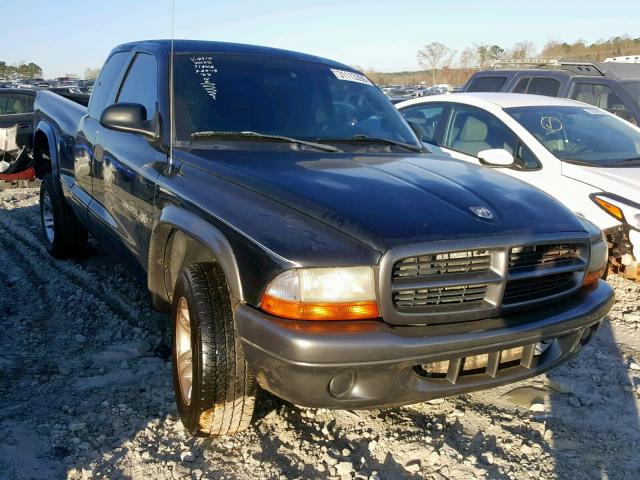 1B7GL12X02S719312 - 2002 DODGE DAKOTA BAS BLACK photo 1