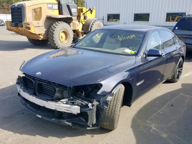 WBAKC6C59BC394090 - 2011 BMW 750I BLUE photo 2