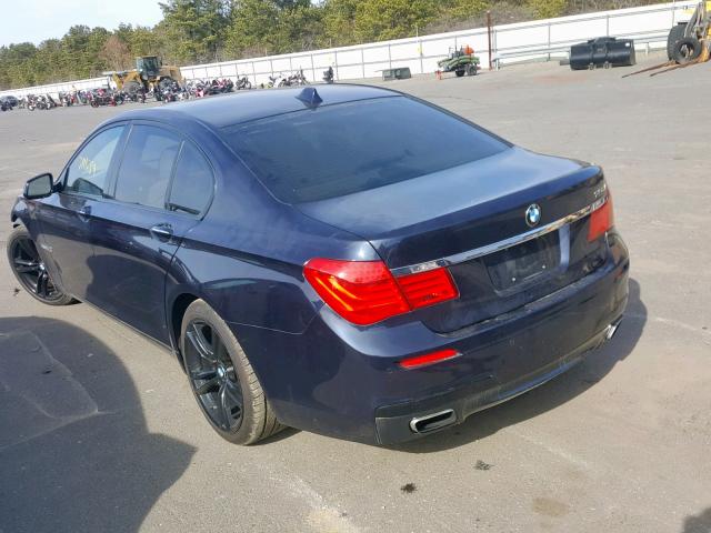 WBAKC6C59BC394090 - 2011 BMW 750I BLUE photo 3