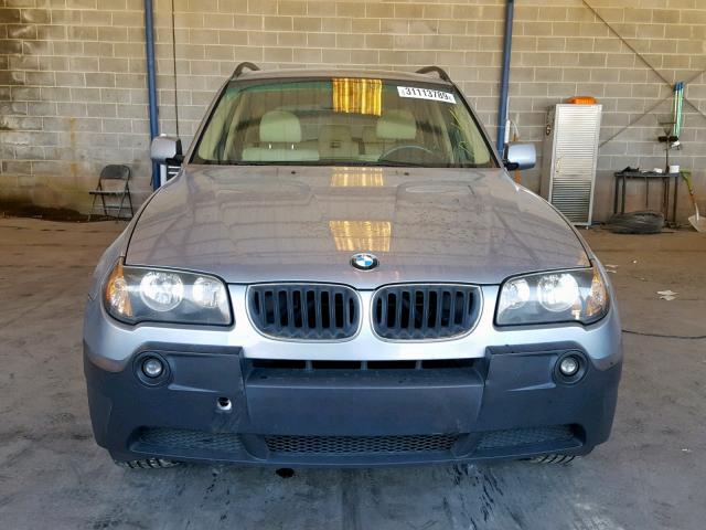 WBXPA93495WD07143 - 2005 BMW X3 3.0I BLUE photo 9