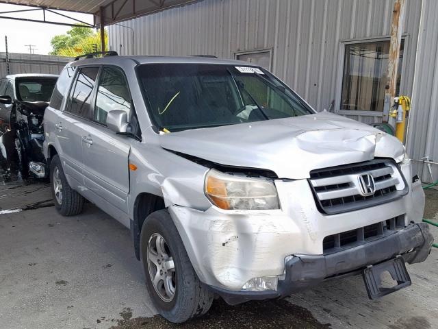 5FNYF18308B030084 - 2008 HONDA PILOT SE SILVER photo 1