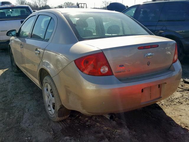 1G1AL55F577384468 - 2007 CHEVROLET COBALT LT TAN photo 3