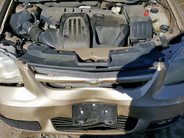 1G1AL55F577384468 - 2007 CHEVROLET COBALT LT TAN photo 7