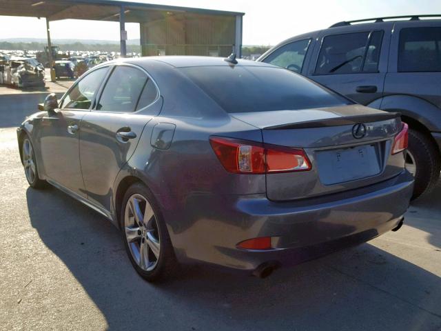 JTHBF5C20C5165537 - 2012 LEXUS IS 250 GRAY photo 3