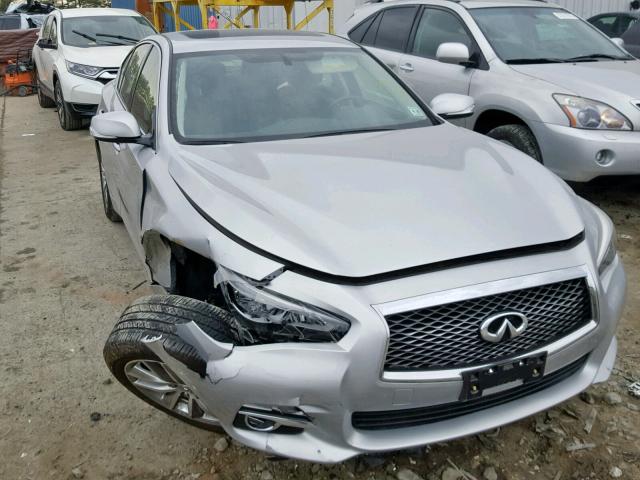 JN1BV7AR4EM697904 - 2014 INFINITI Q50 BASE SILVER photo 1