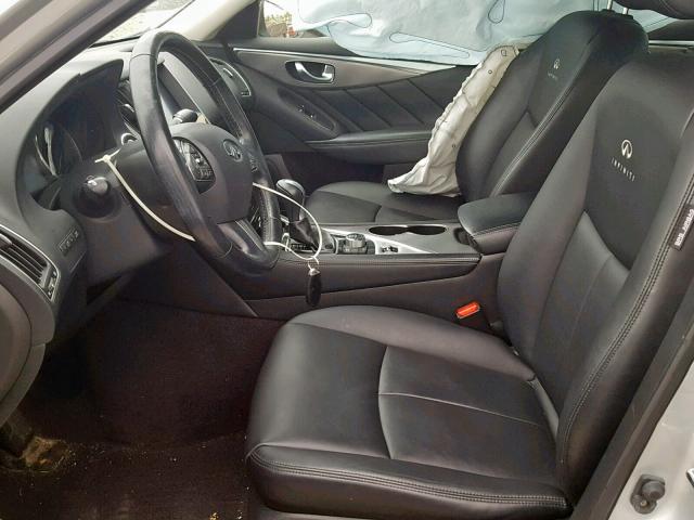 JN1BV7AR4EM697904 - 2014 INFINITI Q50 BASE SILVER photo 5