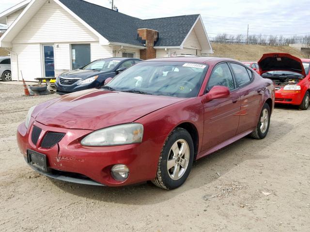 2G2WP522751238218 - 2005 PONTIAC GRAND PRIX RED photo 2