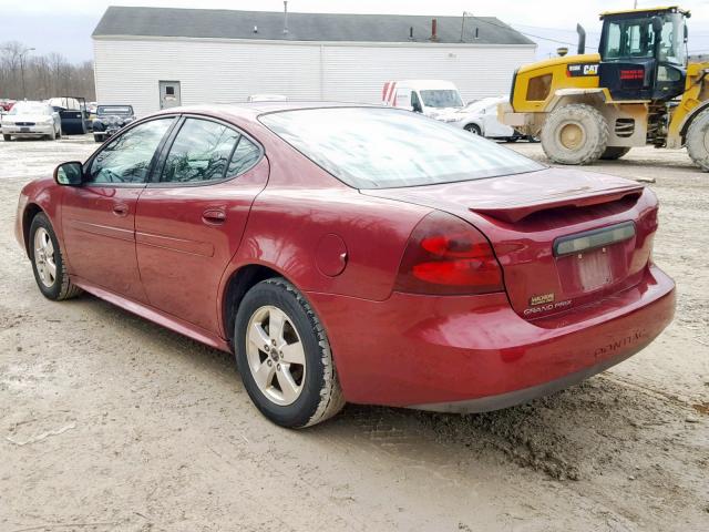 2G2WP522751238218 - 2005 PONTIAC GRAND PRIX RED photo 3