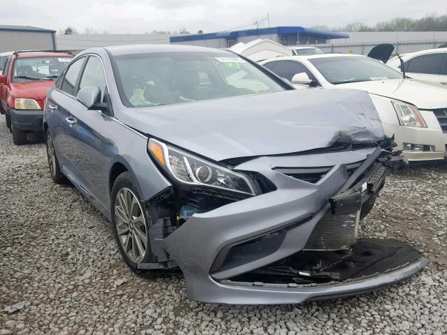 5NPE34AF1FH045645 - 2015 HYUNDAI SONATA SPO SILVER photo 1