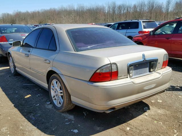 1LNHM87A74Y681586 - 2004 LINCOLN LS TAN photo 3