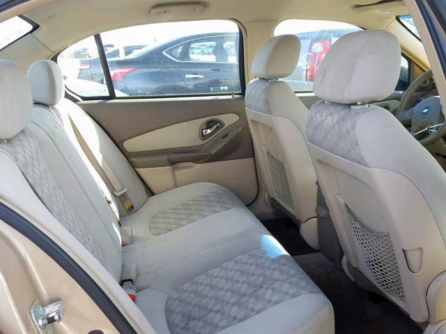 1G1ZT52854F219787 - 2004 CHEVROLET MALIBU LS TAN photo 6