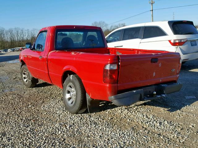 1FTYR10D73PA64520 - 2003 FORD RANGER RED photo 3