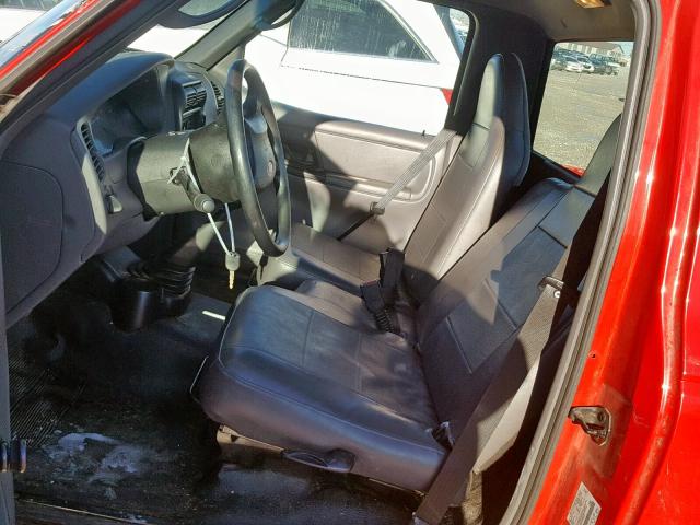 1FTYR10D73PA64520 - 2003 FORD RANGER RED photo 5