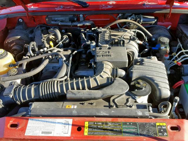 1FTYR10D73PA64520 - 2003 FORD RANGER RED photo 7