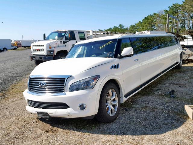 JN8AZ2NF0D9530705 - 2013 INFINITI QX56 WHITE photo 2