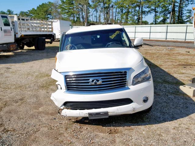 JN8AZ2NF0D9530705 - 2013 INFINITI QX56 WHITE photo 9