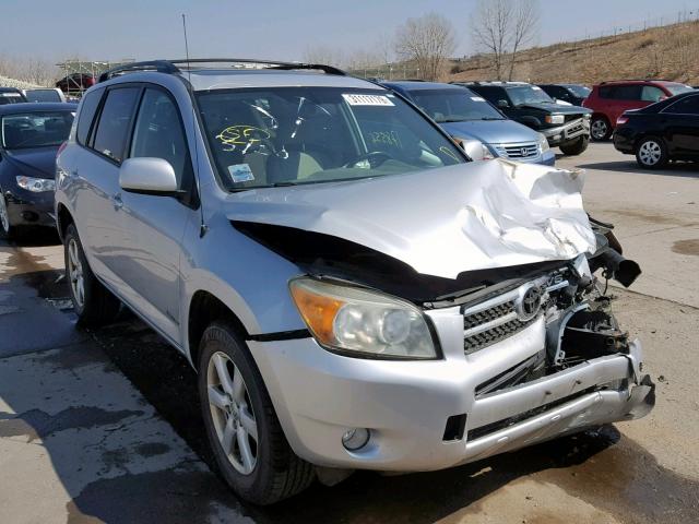 JTMBK31V676022980 - 2007 TOYOTA RAV4 LIMIT SILVER photo 1