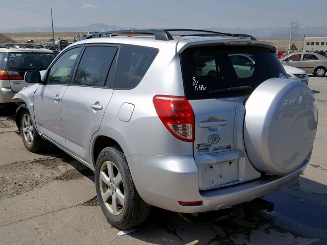 JTMBK31V676022980 - 2007 TOYOTA RAV4 LIMIT SILVER photo 3