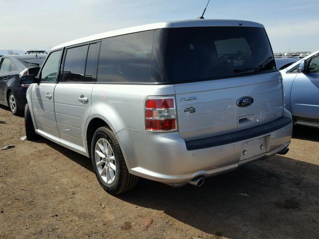 2FMGK5B81DBD27547 - 2013 FORD FLEX SE SILVER photo 3