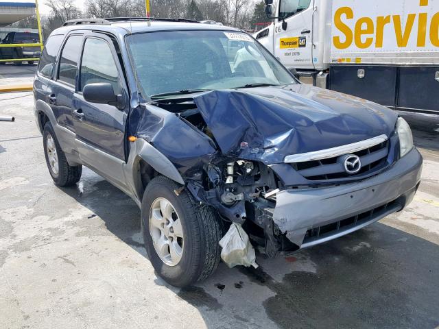 4F2YU09102KM32663 - 2002 MAZDA TRIBUTE LX BLUE photo 1