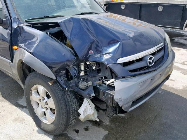 4F2YU09102KM32663 - 2002 MAZDA TRIBUTE LX BLUE photo 9