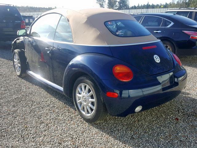 3VWCM31Y65M362603 - 2005 VOLKSWAGEN NEW BEETLE Blau Foto 3
