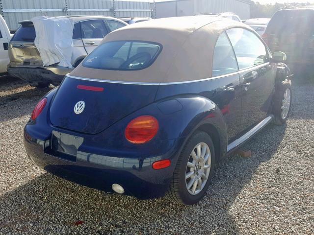 3VWCM31Y65M362603 - 2005 VOLKSWAGEN NEW BEETLE Blau Foto 4