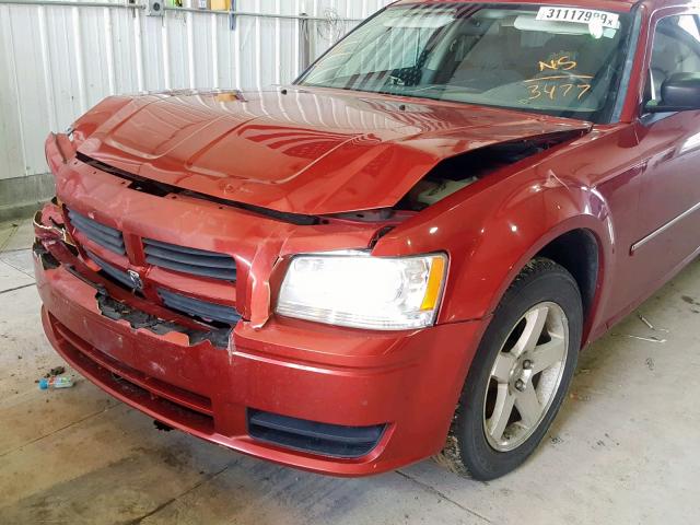 2D4FV47T08H143477 - 2008 DODGE MAGNUM RED photo 9