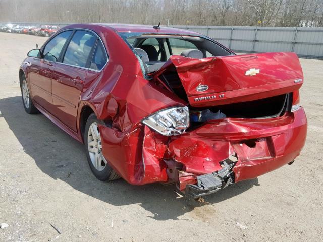 2G1WB5E30F1159000 - 2015 CHEVROLET IMPALA LIM RED photo 3