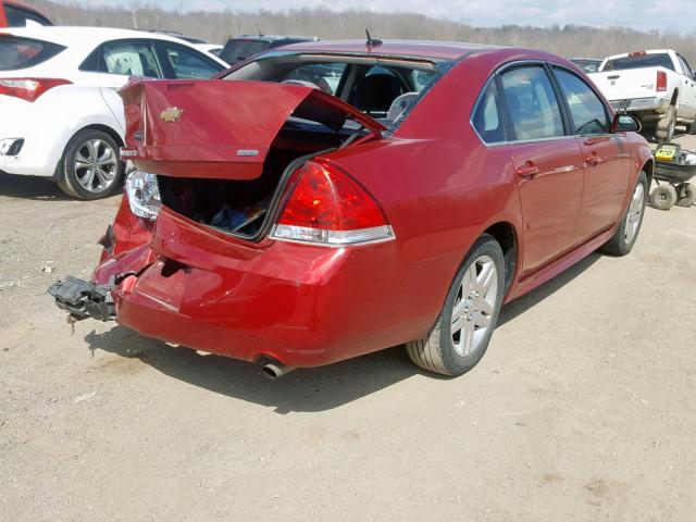 2G1WB5E30F1159000 - 2015 CHEVROLET IMPALA LIM RED photo 4