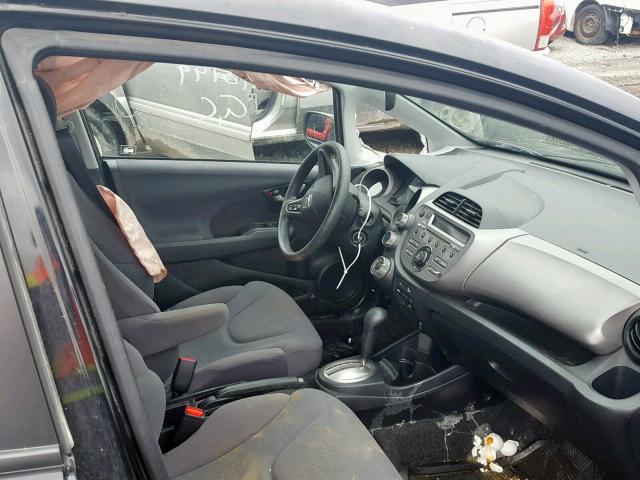 JHMGE8H54AS800433 - 2010 HONDA FIT LX BLACK photo 5